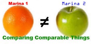 Comparable Marinas (apple and orange)